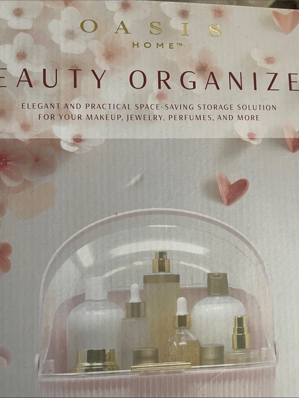 Pink Beauty Organizer - Cosmetic Storage - Picture 2 of 5